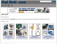 Tablet Screenshot of owlstuff.com